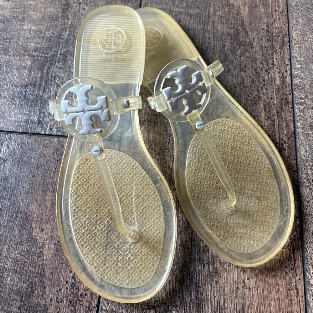 Tory Burch Women's Transparent Gold Sandals